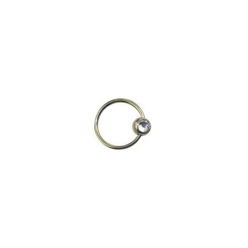  14ct Gold Jewelled Nail Ring