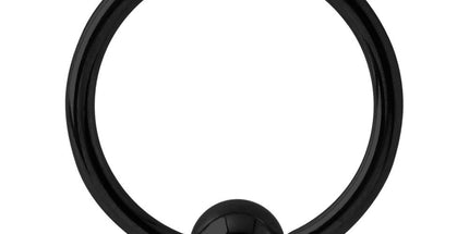 Black Steel Ball Closure Rings