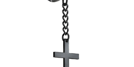 Cross Chain Dangle Fake Plug