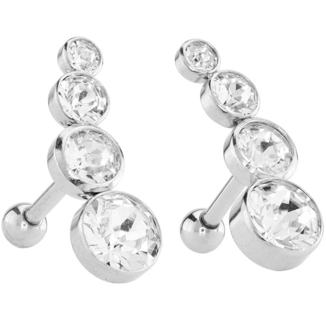 Cascading Jewelled Barbell