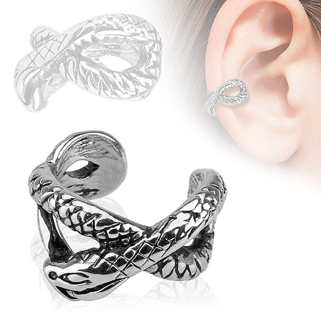 Non Piercing Ear Cuff Snake Design