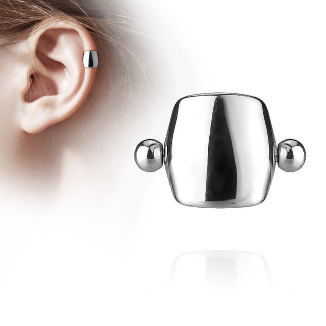 Simple Shield Helix, Ear Cartilage Cuff Barbell