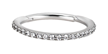 Surgical Steel Jewelled Hinged Conch Ring
