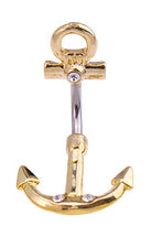 Anchor Fashion Navel In Gold or Silver