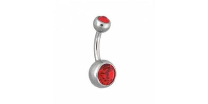 Steel Basicline Jewelled Navel Bananabells