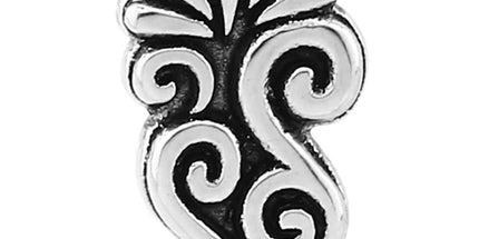 316L Surgical Steel Antique Flower Internal Attachment