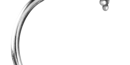 Steel Cast Tribal Opal Nose Stud 07