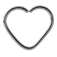 Surgical Steel Annealed Steel Heart : Thickness 1.2mm (16ga) x 8mm