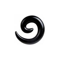 Acrylic Coloured Spirals : 2.5mm x Black