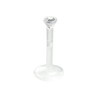 Bioplast® Jewelled Push-fit Translucent Labret : 1.2mm (16ga) x 7mm x Clear Crystal