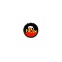 Titanium Highline® Flames Ikon Disc for Dermal Anchors : 1.6mm (14ga) x 4mm