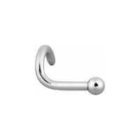 Steel Basicline® Ball Nose Stud : 1.0mm (18ga) x Pony Tail