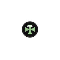 Titanium Blackline® Ikon Discs - Green Cross on Black : 4mm