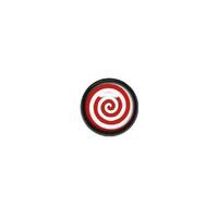 Titanium Blackline® Ikon Discs - Red/White Spiral : 5mm