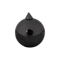 Titanium Blackline® Party Hat Threaded Balls : 1.2mm (16ga) x 3mm
