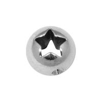 Steel Basicline® Laser Cutout Star Clip-in Ball : 6mm