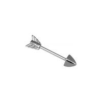 Steel Basicline® Arrow Nipple Barbell : 1.6mm (14ga) x 16mm