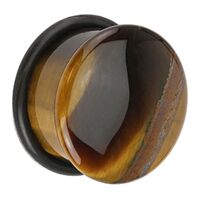 Tiger Eye Single Flared Plug : 4mm