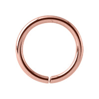 PVD Rose Gold Continuous Ring : 0.8mm (20ga) x 7mm