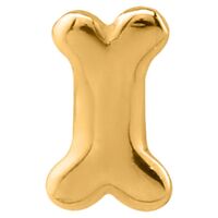 Gold PVD 316L Surgical Steel Bone Internal Attachment :  1.6mm (14ga) for 1.2mm internally threaded