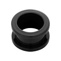 Supernova Absolute Black Steel Flesh Tunnel : 1.6mm