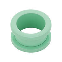 Supernova Pastel Light Green Steel Flesh Tunnel : 1.2mm