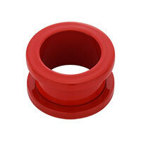 Supernova Fire Red Steel Flesh Tunnel : 1.2mm