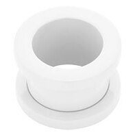 Supernova Pure White Steel Flesh Tunnel : 2.5mm