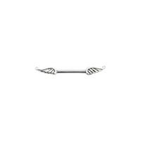 Steel Basicline® Winged Nipple Barbell : 1.6mm (14ga) x 12mm