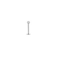 Titanium Highline® Internally Threaded Labret : 1.6mm (14ga) x 6mm x 2.5mm Ball