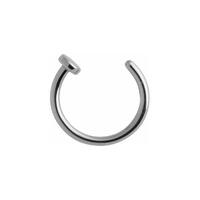 Titanium Highline® Open Nose Ring : 1.0mm (18ga) x 7mm