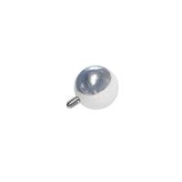 Titanium Highline® Internally Threaded Rattle Ball : 1.6mm (14ga) x 6mm