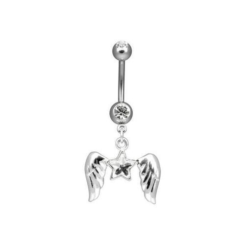 Steel Basicline® Angel Wing Navel Bananabell