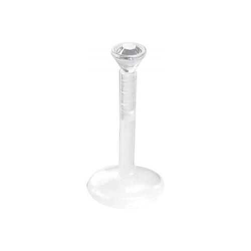 Bioplast® Jewelled Push-fit Translucent Labret