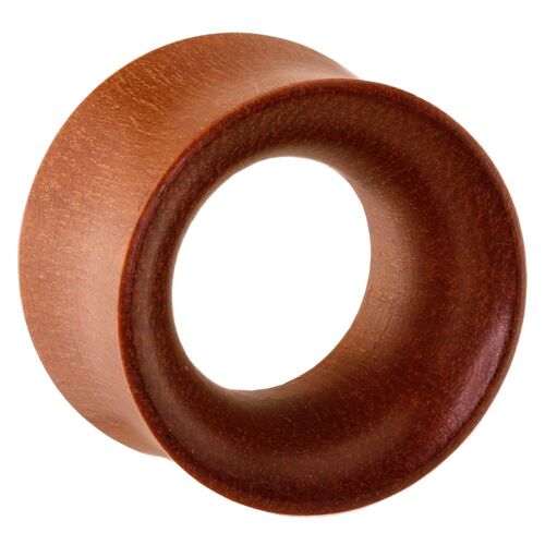 Rosewood Thin Double Flared Tunnel : 14mm