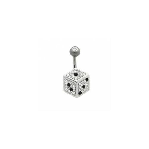 Titanium Basicline® Crystal Evolution Dice Navel Bananabell