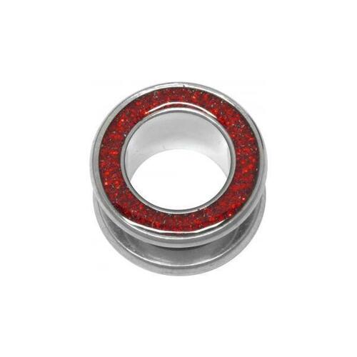 Steel Basicline® Glitter Tunnel : 16mm x Red