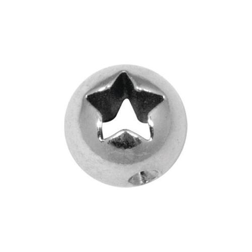 Steel Basicline® Laser Cutout Star Clip-in Ball