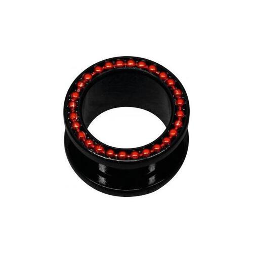 Steel Blackline® Ball Chain Tunnels : 10mm x Red