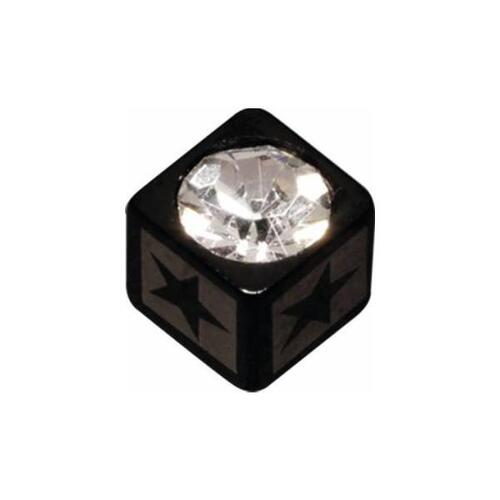 Steel Blackline® Jewelled Lazer Cube Star