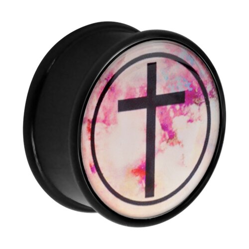 Acrylic Nebula Cross Plug