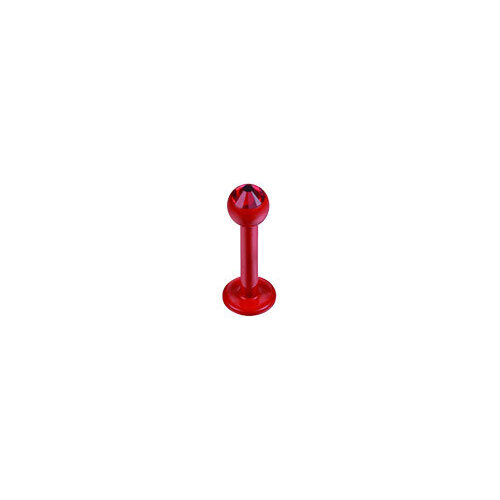 Supernova Fire Red Micro Labret with SWAROVSKI Jewelled Ball