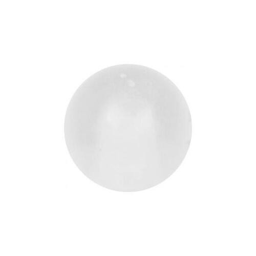 Fluoro Threaded Ball : 1.6mm (14ga) x 5mm x Clear