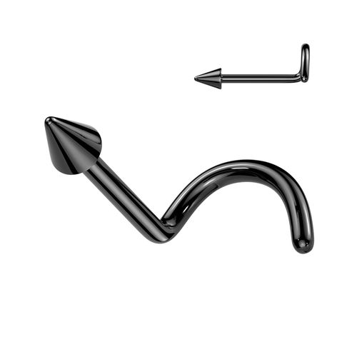 Titanium Spike Nose Screw - Black PVD