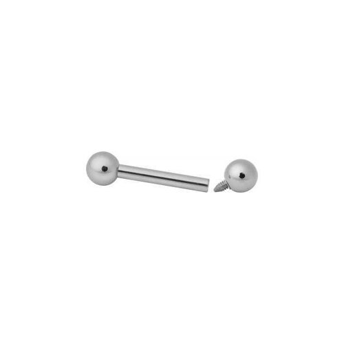 Titanium Highline® Internally Threaded 3-piece Barbells : 1.6mm (14ga) x 10mm x 4mm Balls x Ti-Glo