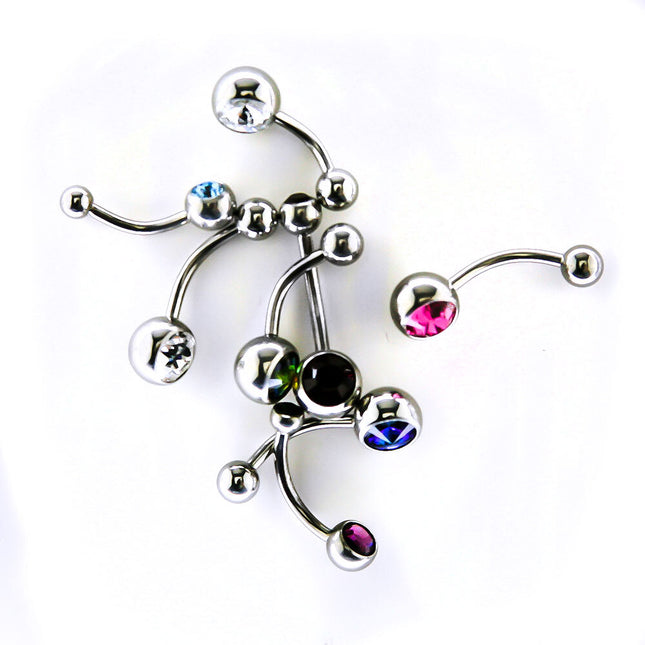 10 for 1 Deal Bag Plain Surgical Steel Navels 10 & 12mm