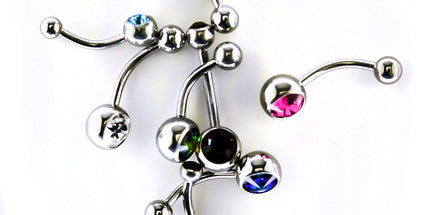 10 for 1 Deal Bag Plain Surgical Steel Navels  6 & 8mm