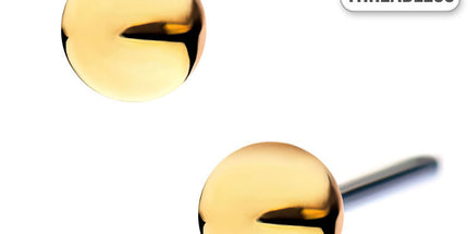 Invictus Threadless 14ct Yellow Gold Ball Attachment 3mm / 3mm