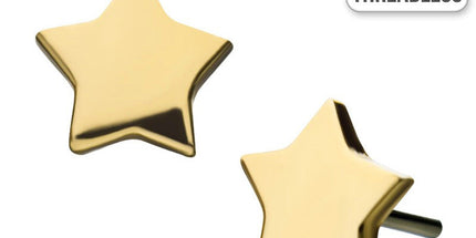 Invictus Threadless 14ct Yellow Gold Star Attachment