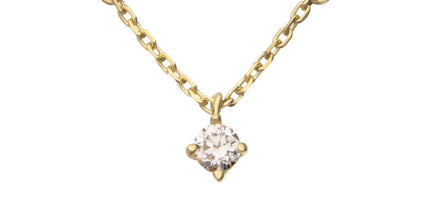 Invictus 14Kt Yellow Gold Threadless Curved Bar Top with 4-Prong Lab-Grown Diamond Dangle